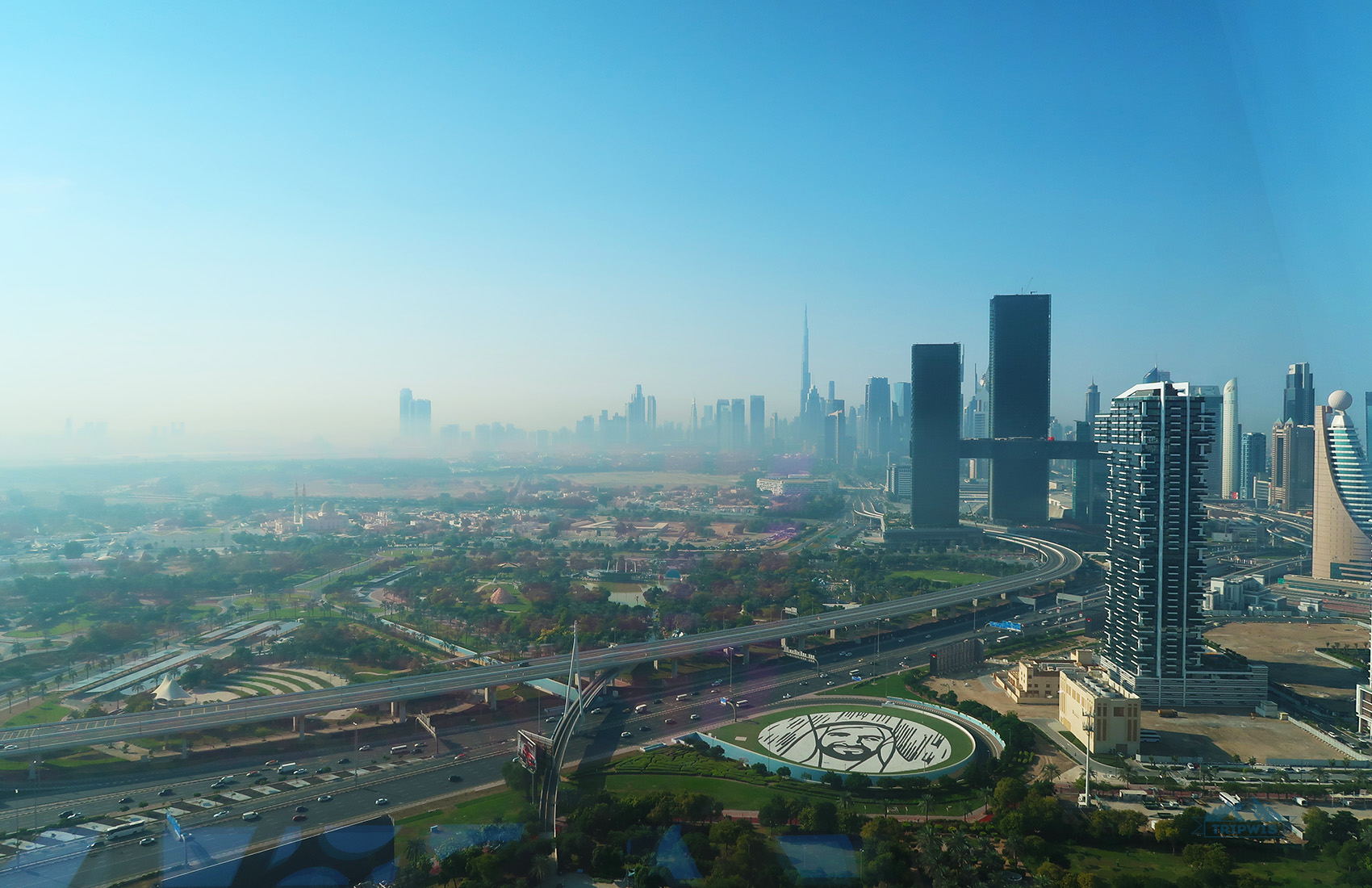 Burj Khalifa from Dubai Frame viewpoint