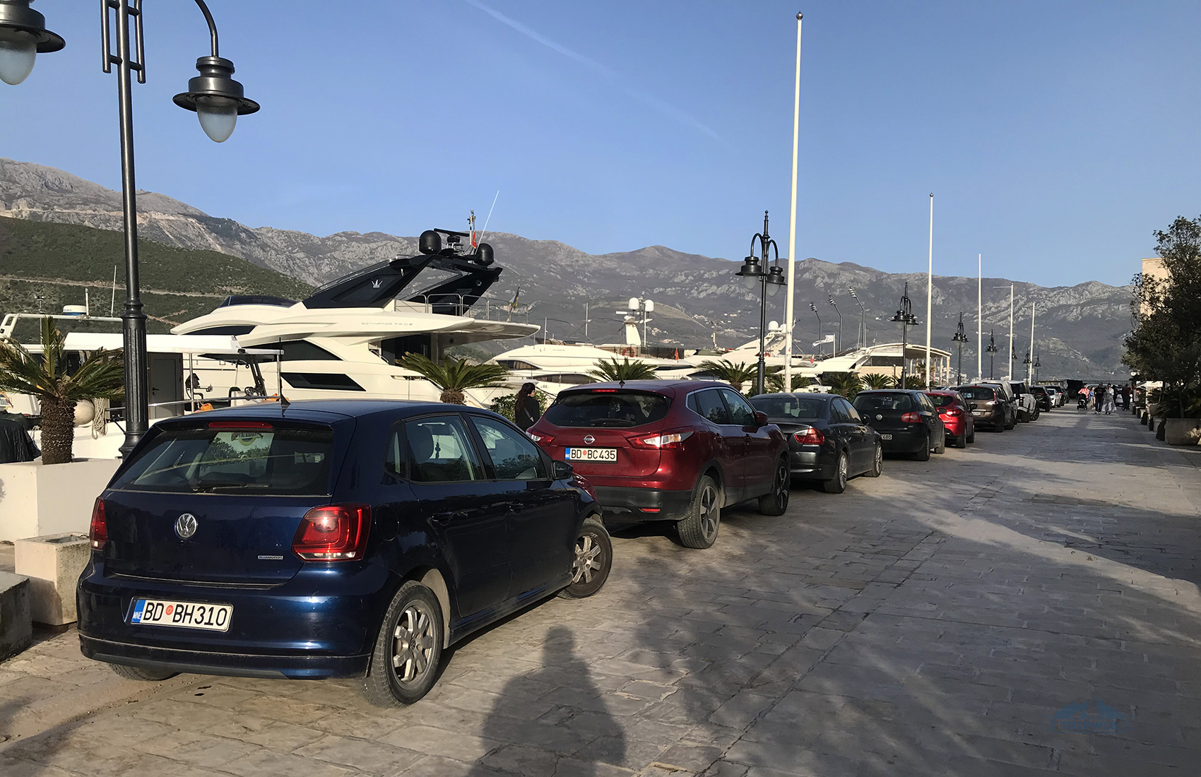 Budva Montenegro car parking