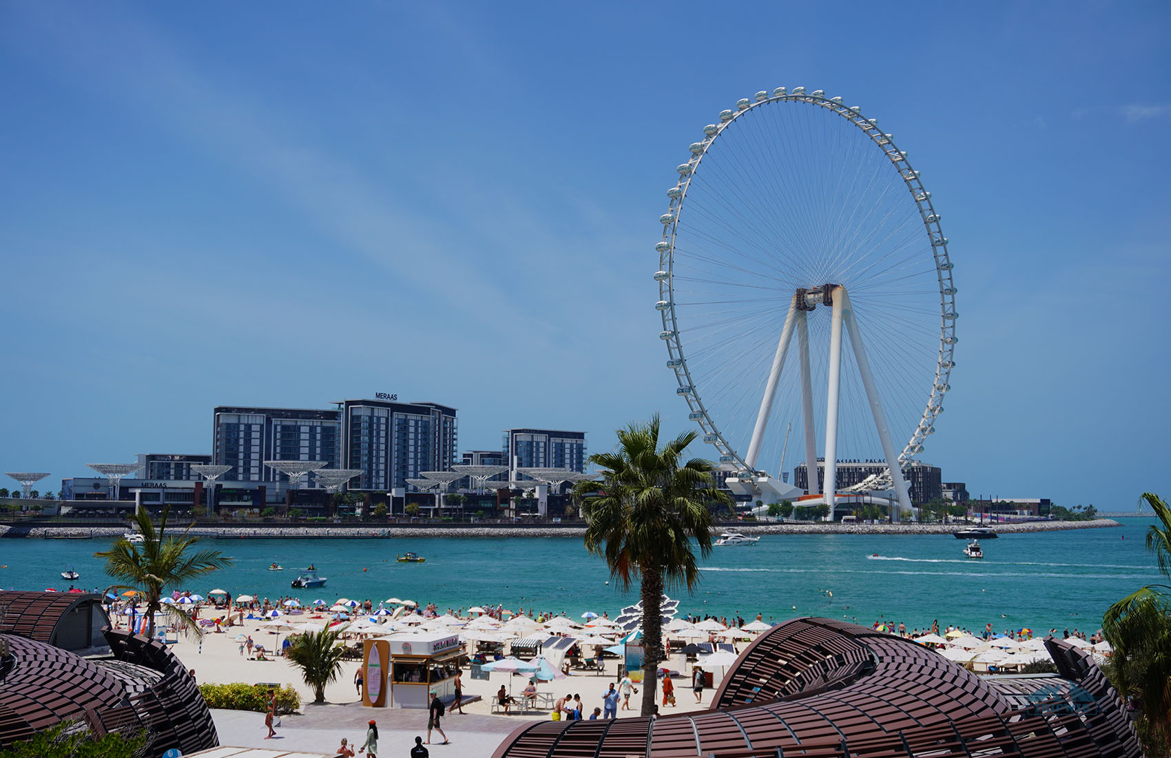 dubai eye wheel and Marina