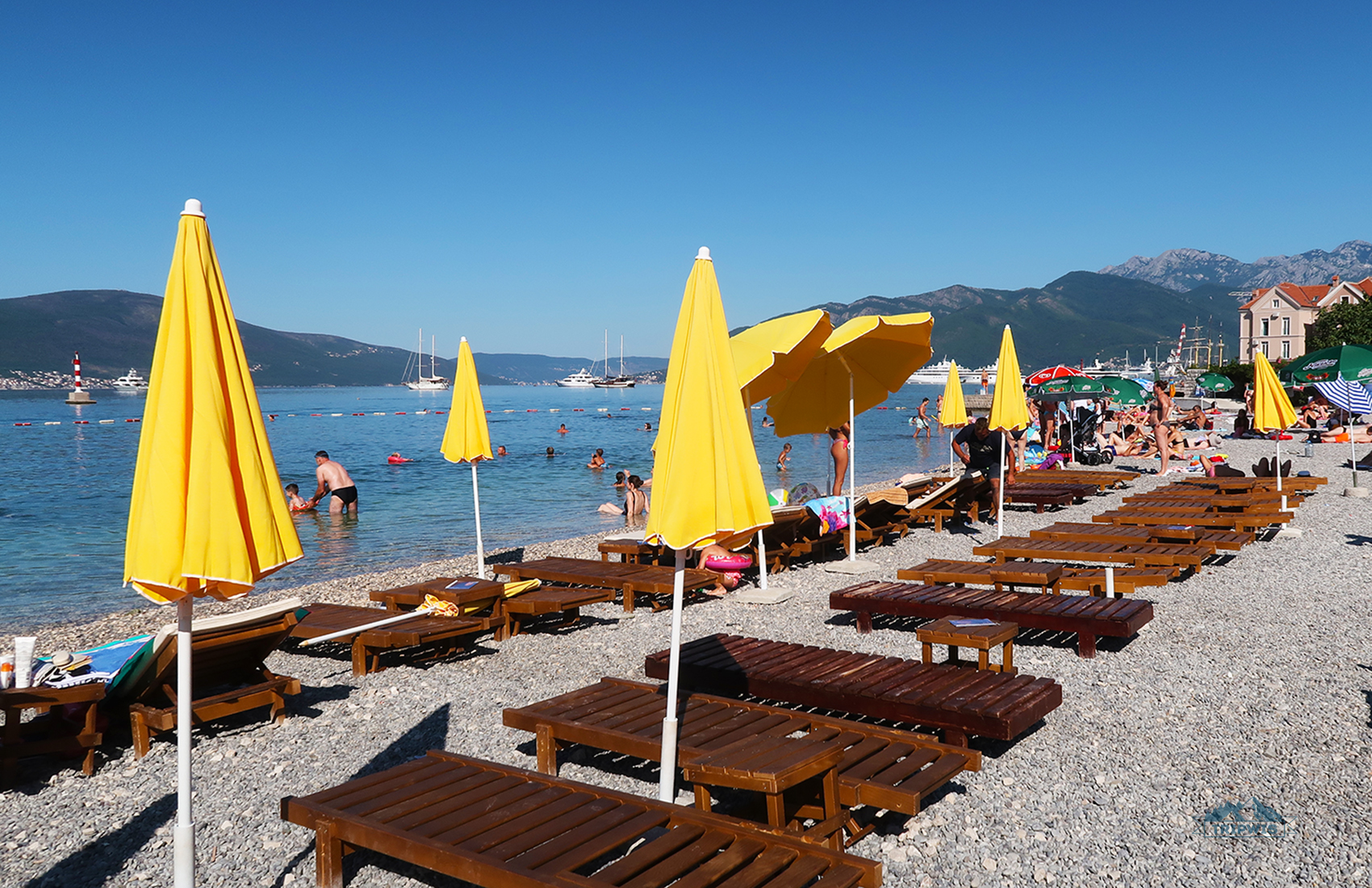 Tivat beach