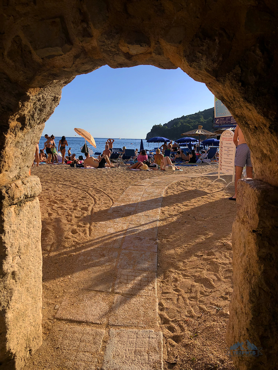 sand beach in Budva