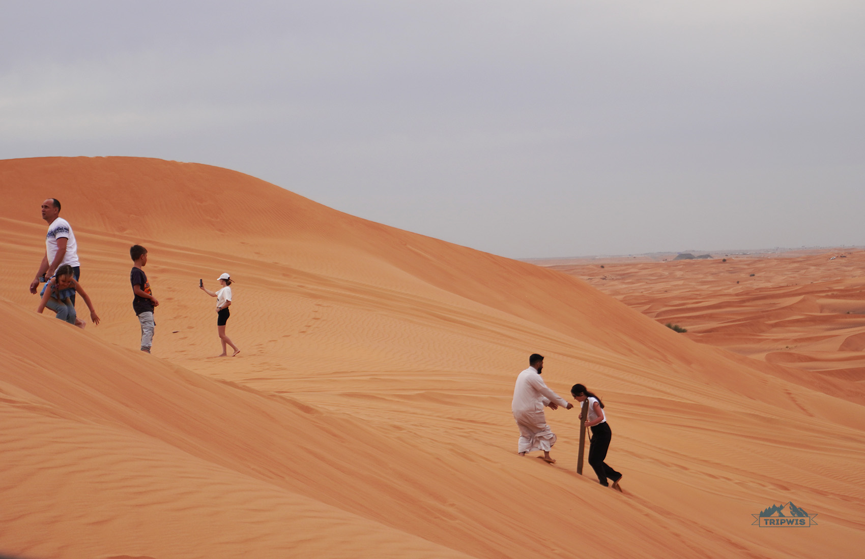 Sandboarding in Dubai