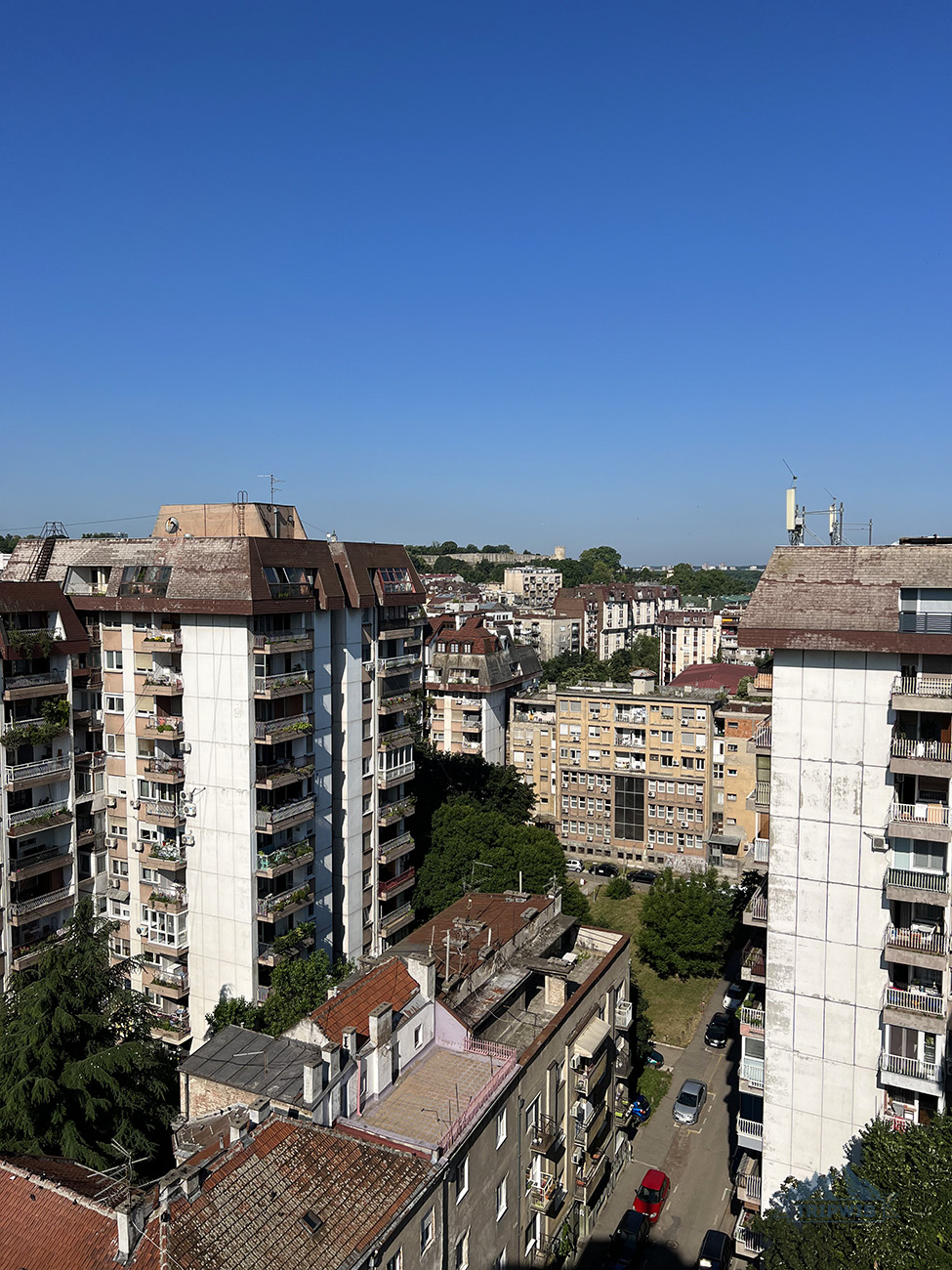 view in Belgrade from our apartments