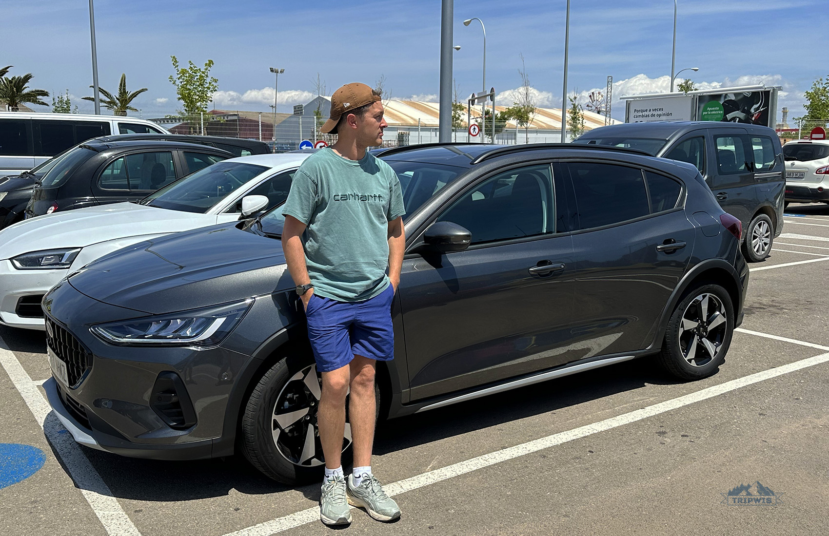 Our rented ford focus in Mallorca