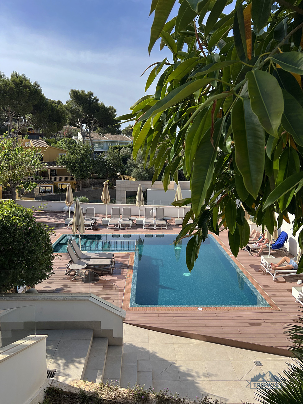 pool in our hotel in Mallorca