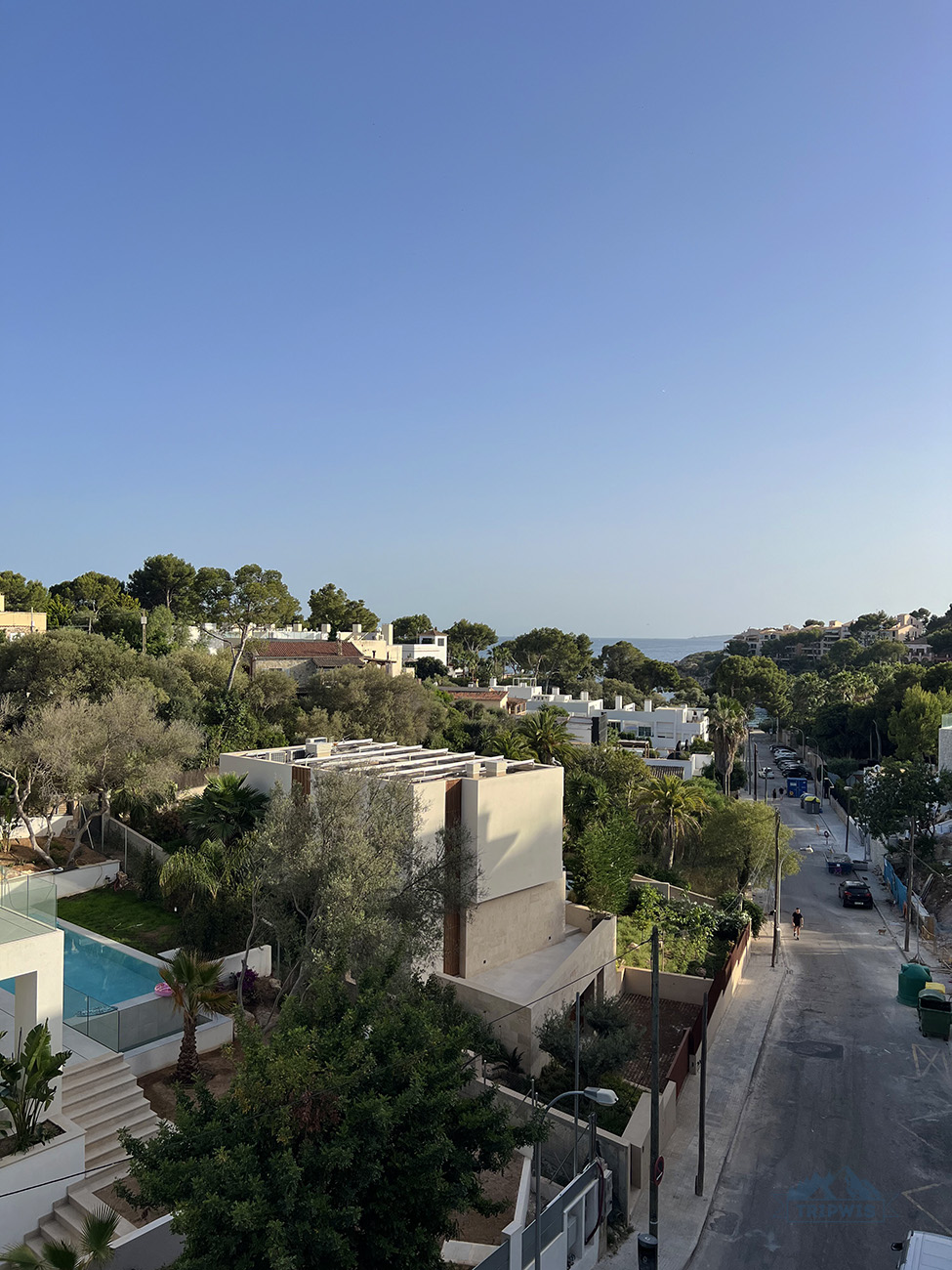 view from the balcony of our hotel