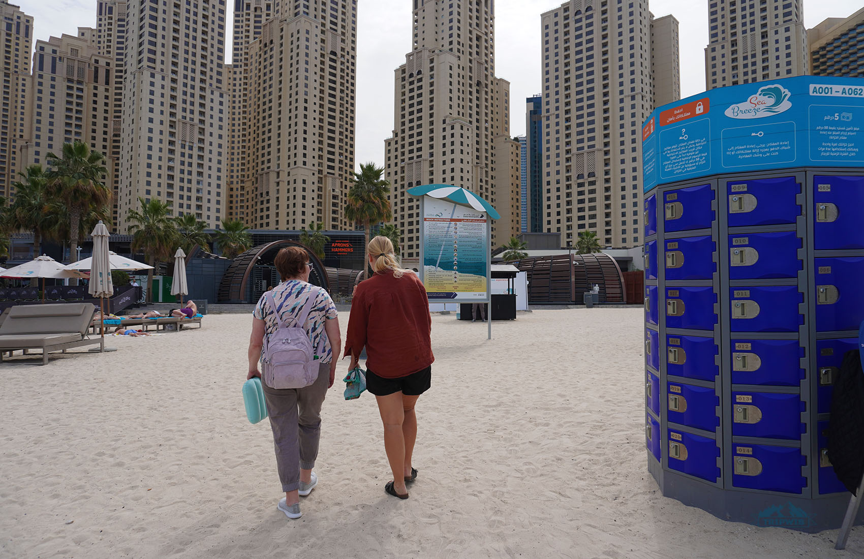Smart changing rooms and lockers Dubai Marina