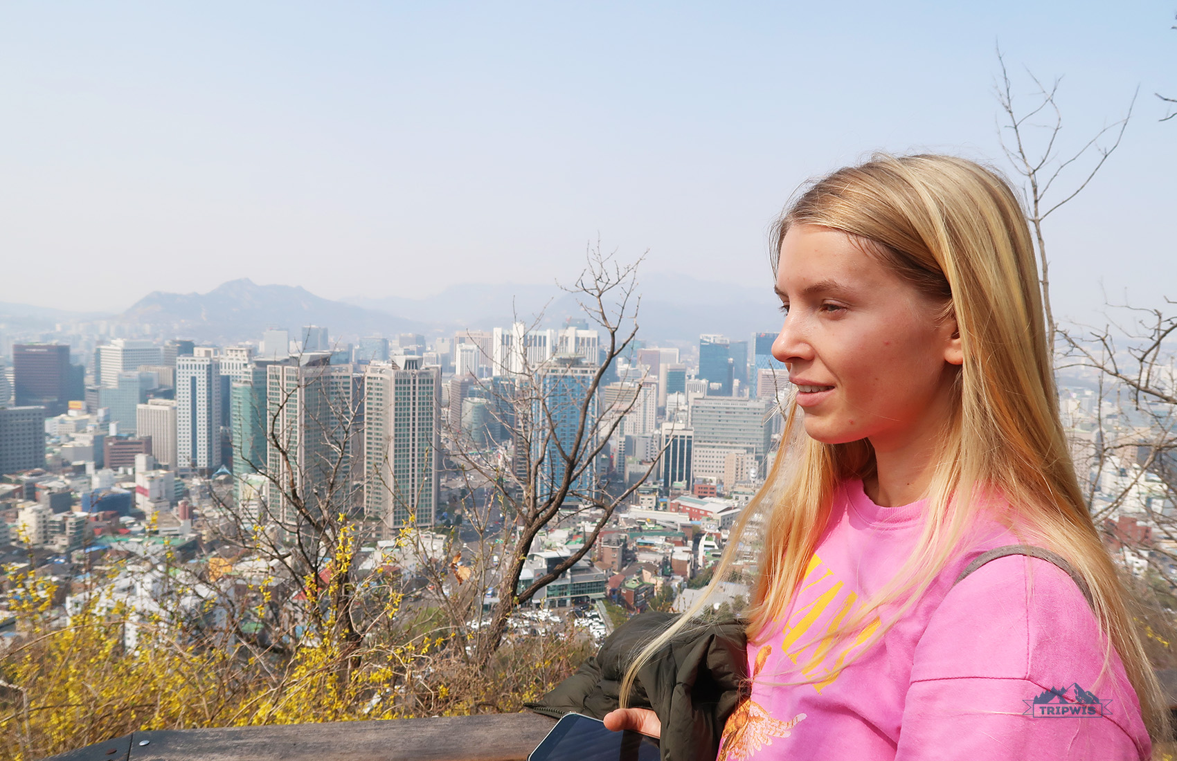 Seoul view from Namsan Tower hike