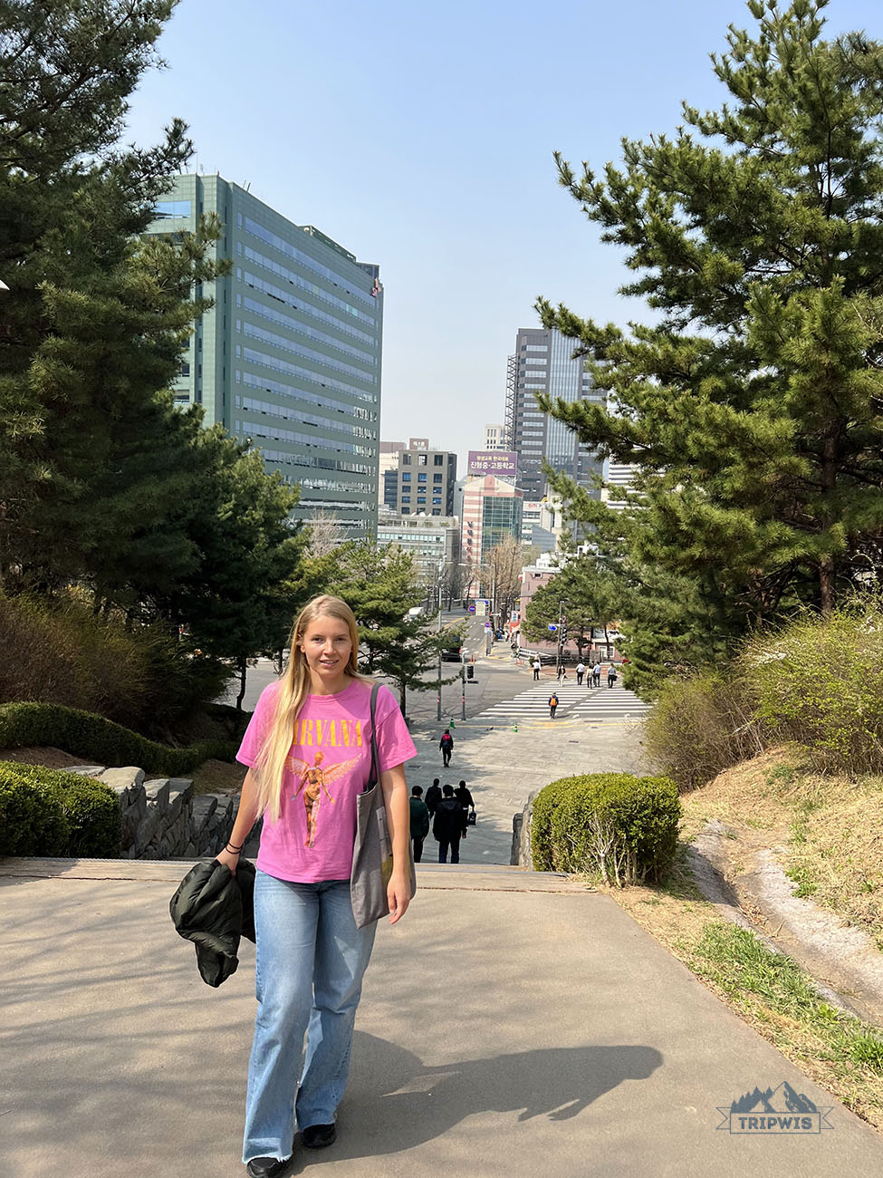 beginning of Seoul Tower Hike