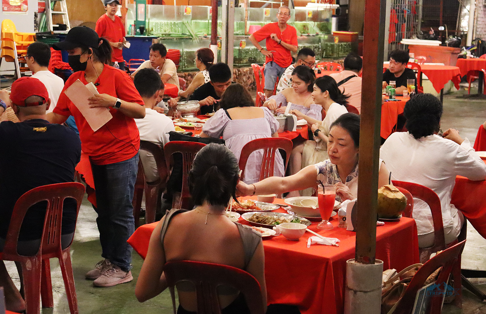night market in Langkawi for dinner