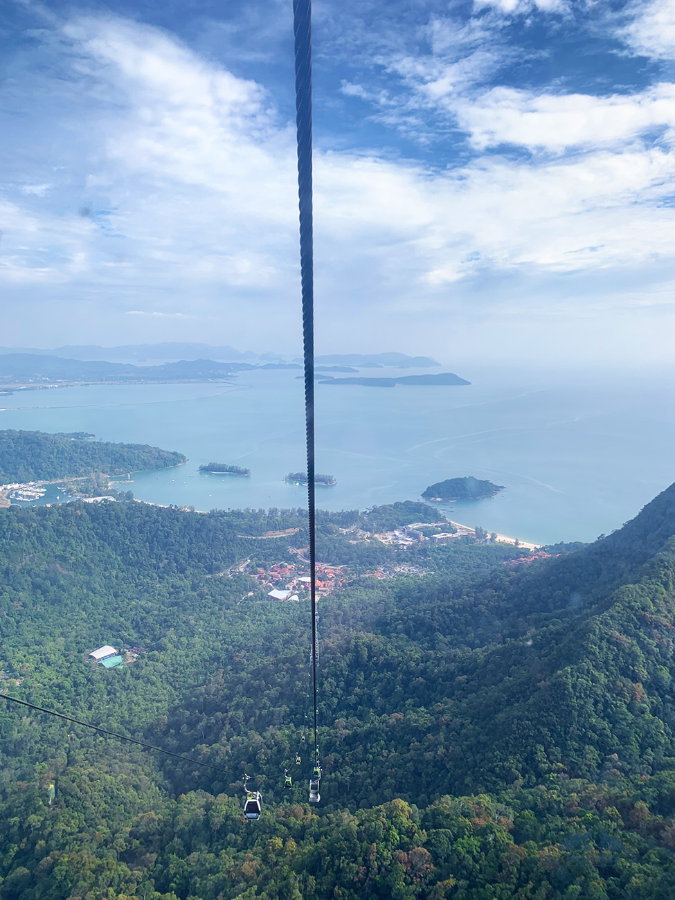 view to the Pantai Kok Beach
