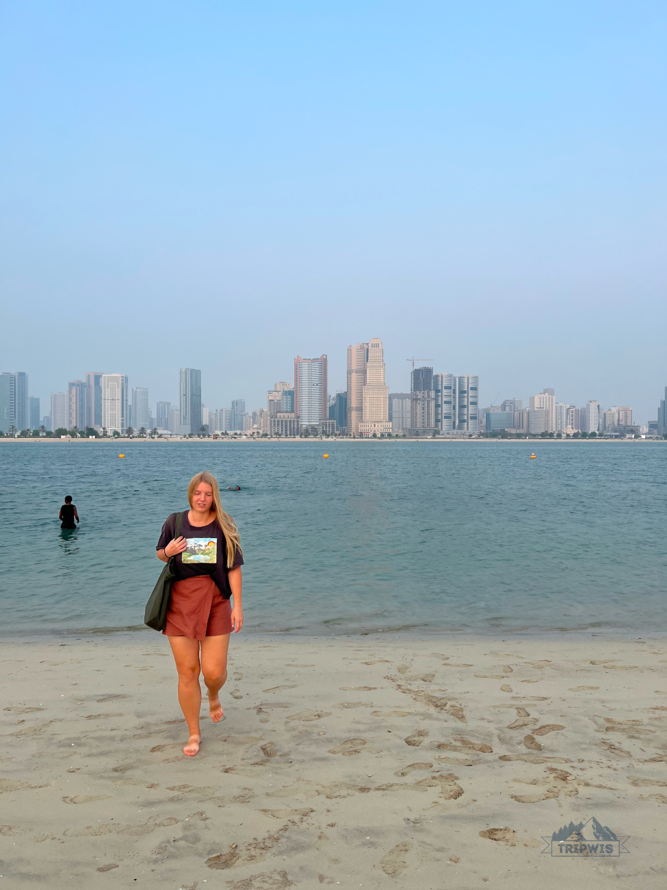 Al Mamzar beach in september