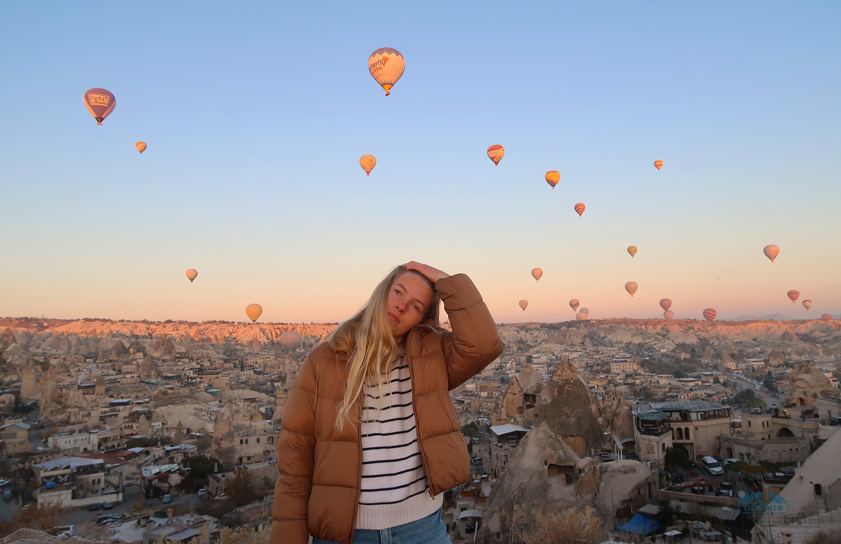 Hot air Ballons at sunrise in Cappadocia