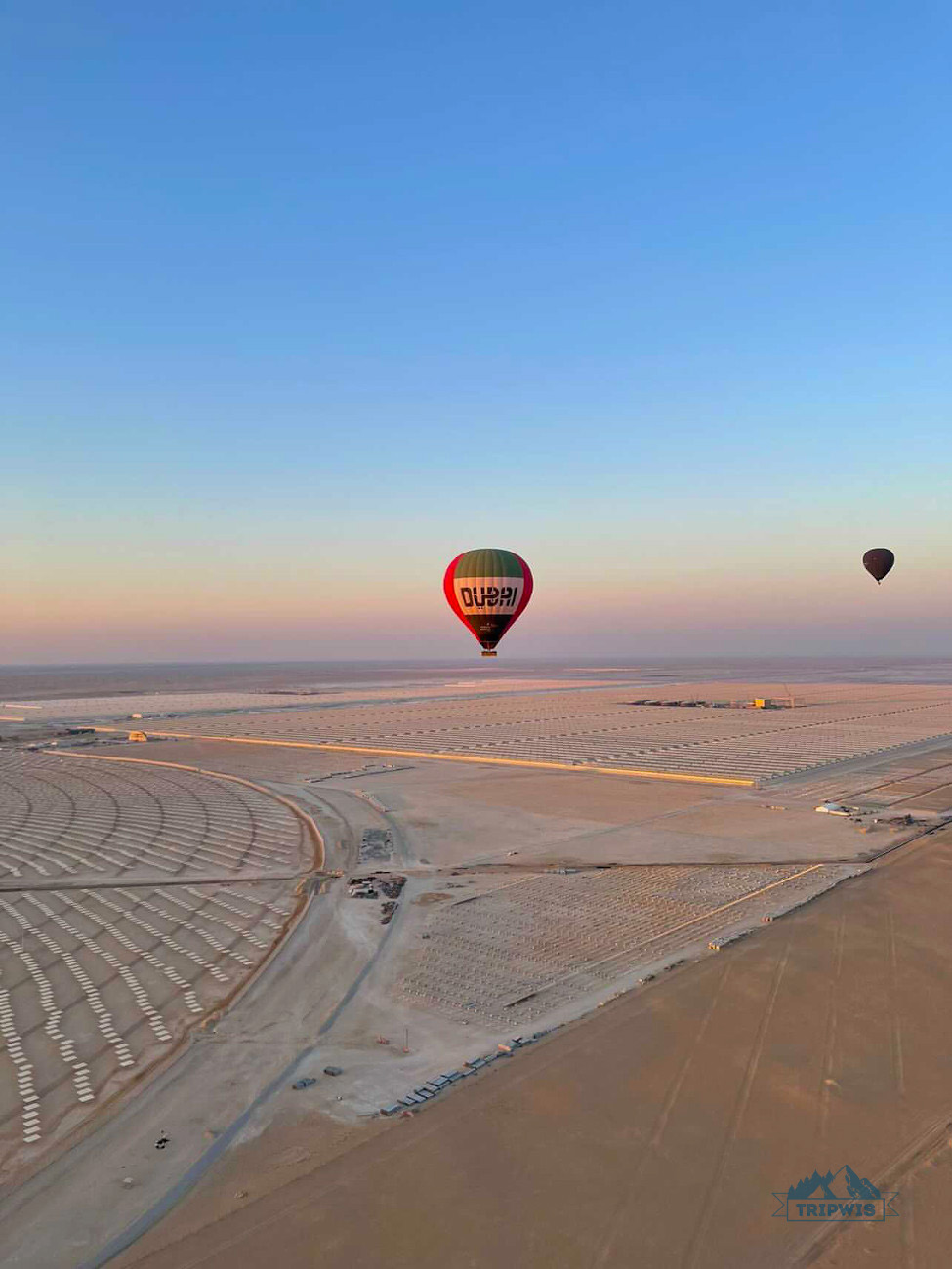 Hot air balloon flight in Dubai