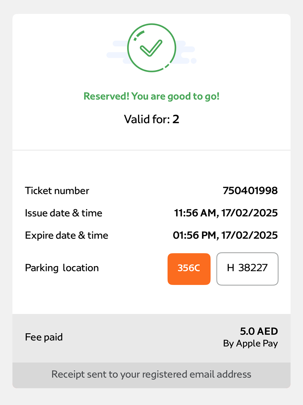 Paid parking in Dubai 2
