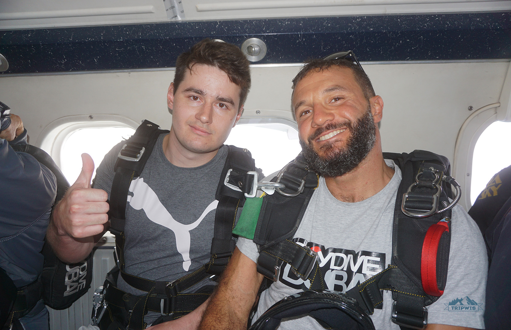 inside of airplane