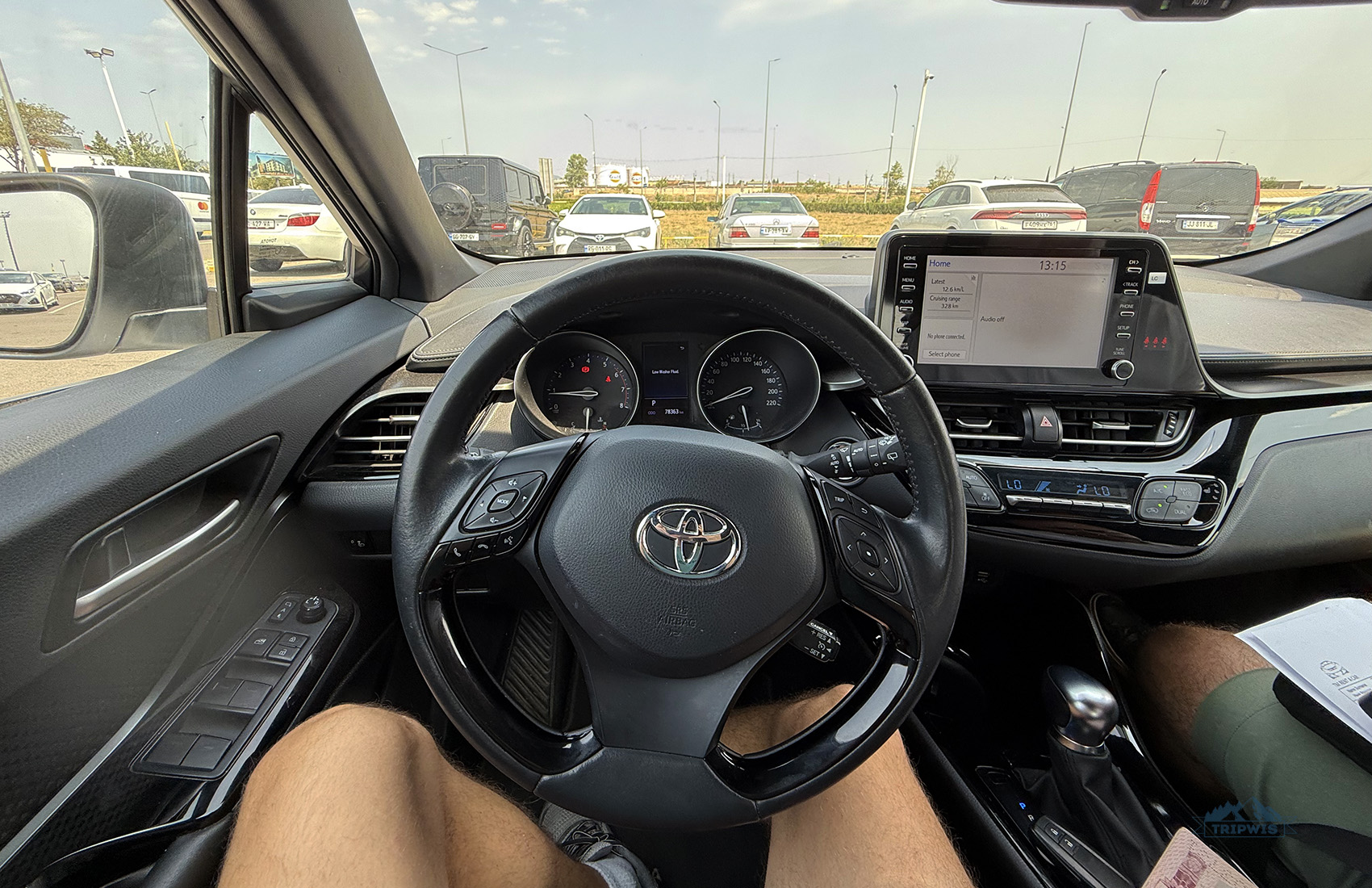 our rented Toyota