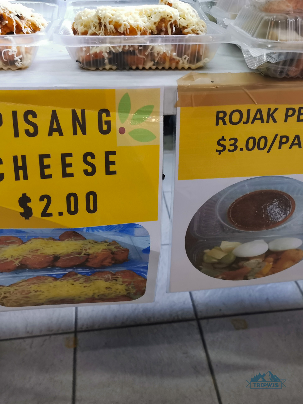 Pisang cheese and Rojak Petis 1