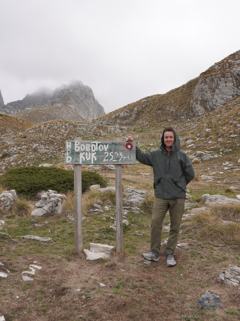 Starting point Bobotov Kuk hike