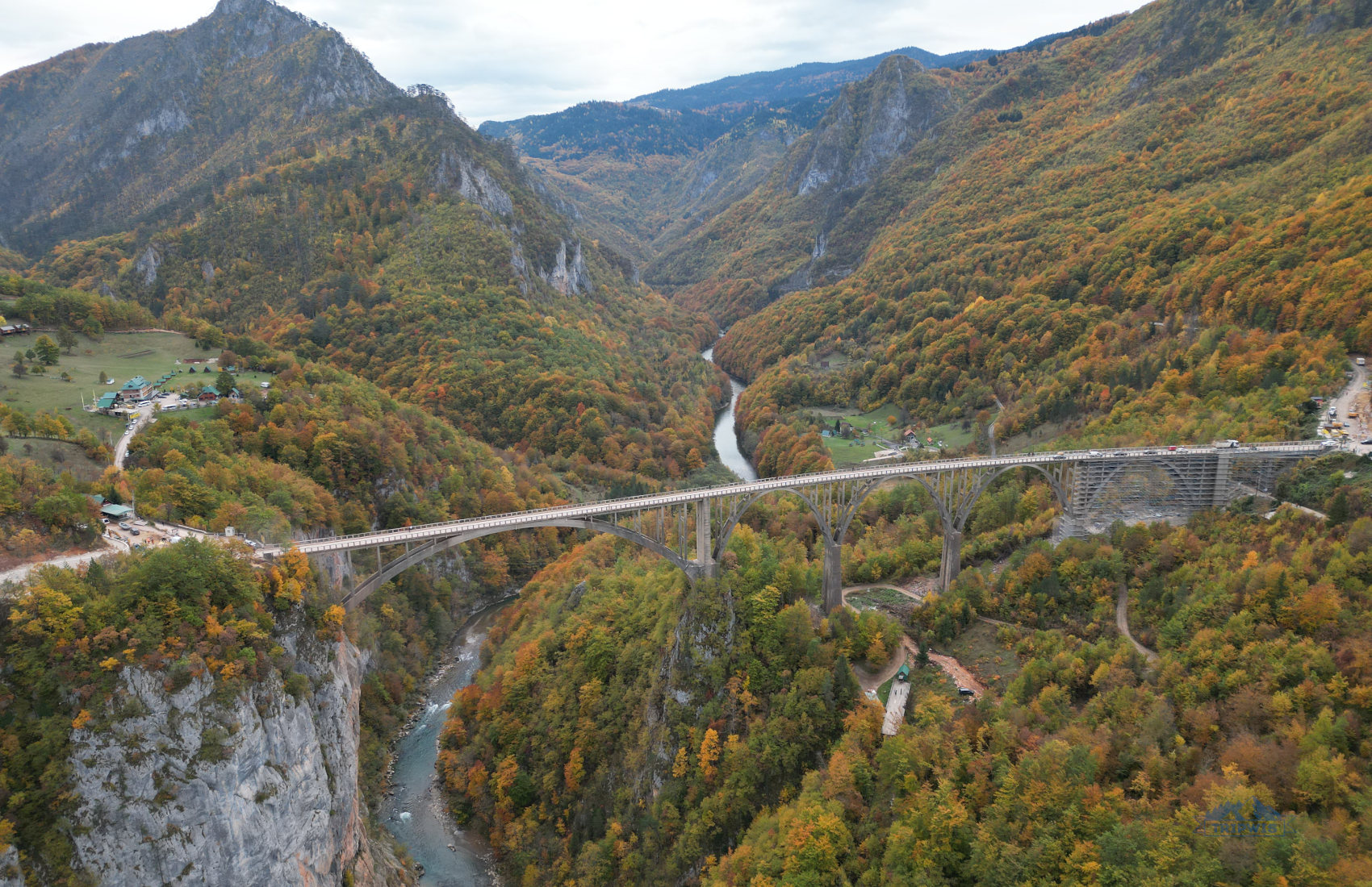 Tara River Canyon and Durdevica Bridge