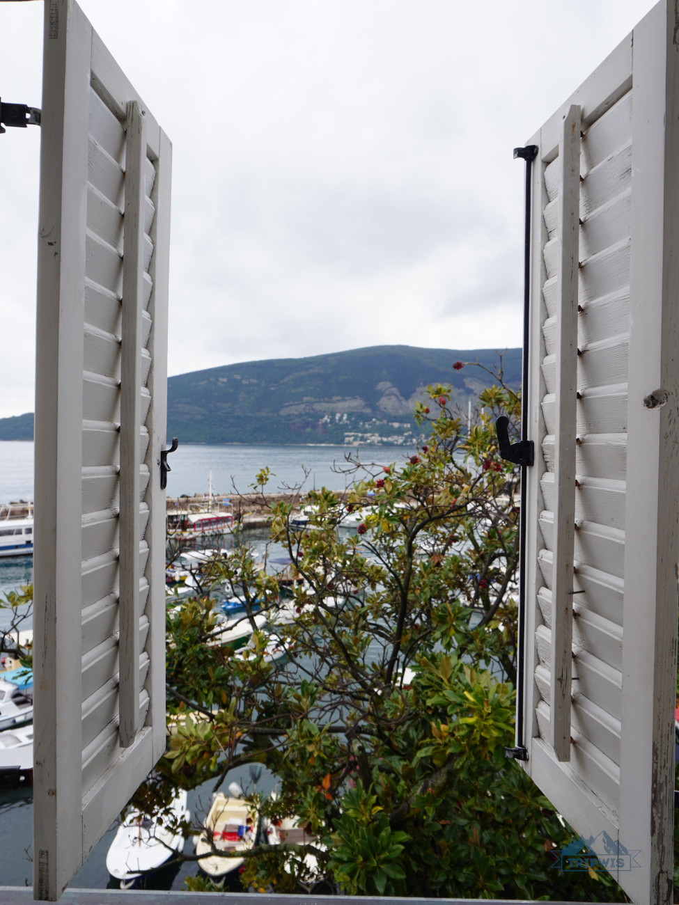 view from the hotel in Herzeg Novi