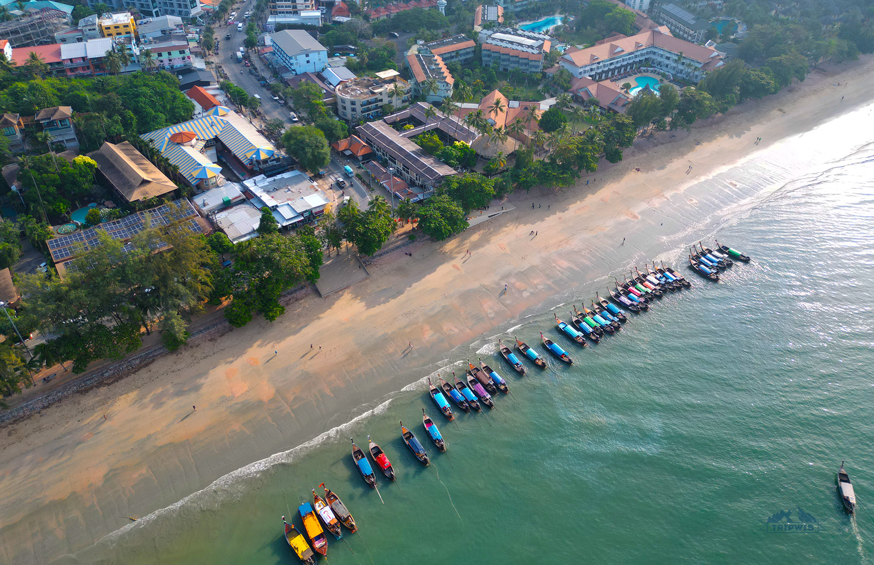Ao Nang Beach drone photo