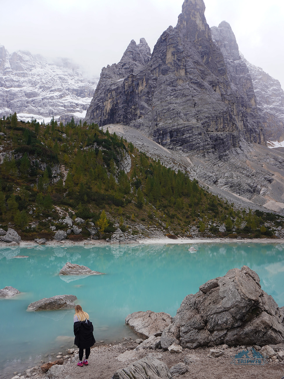 Sorapis lake Dolomites