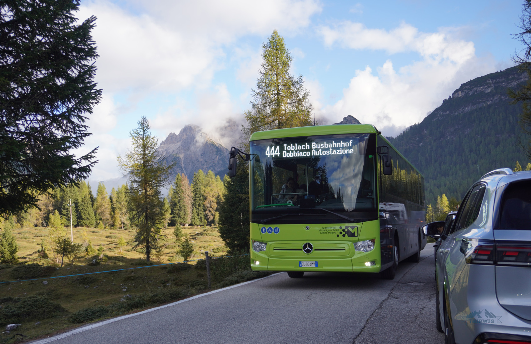 Bus from Toblach to Parking Tre Cime di Lavaredo