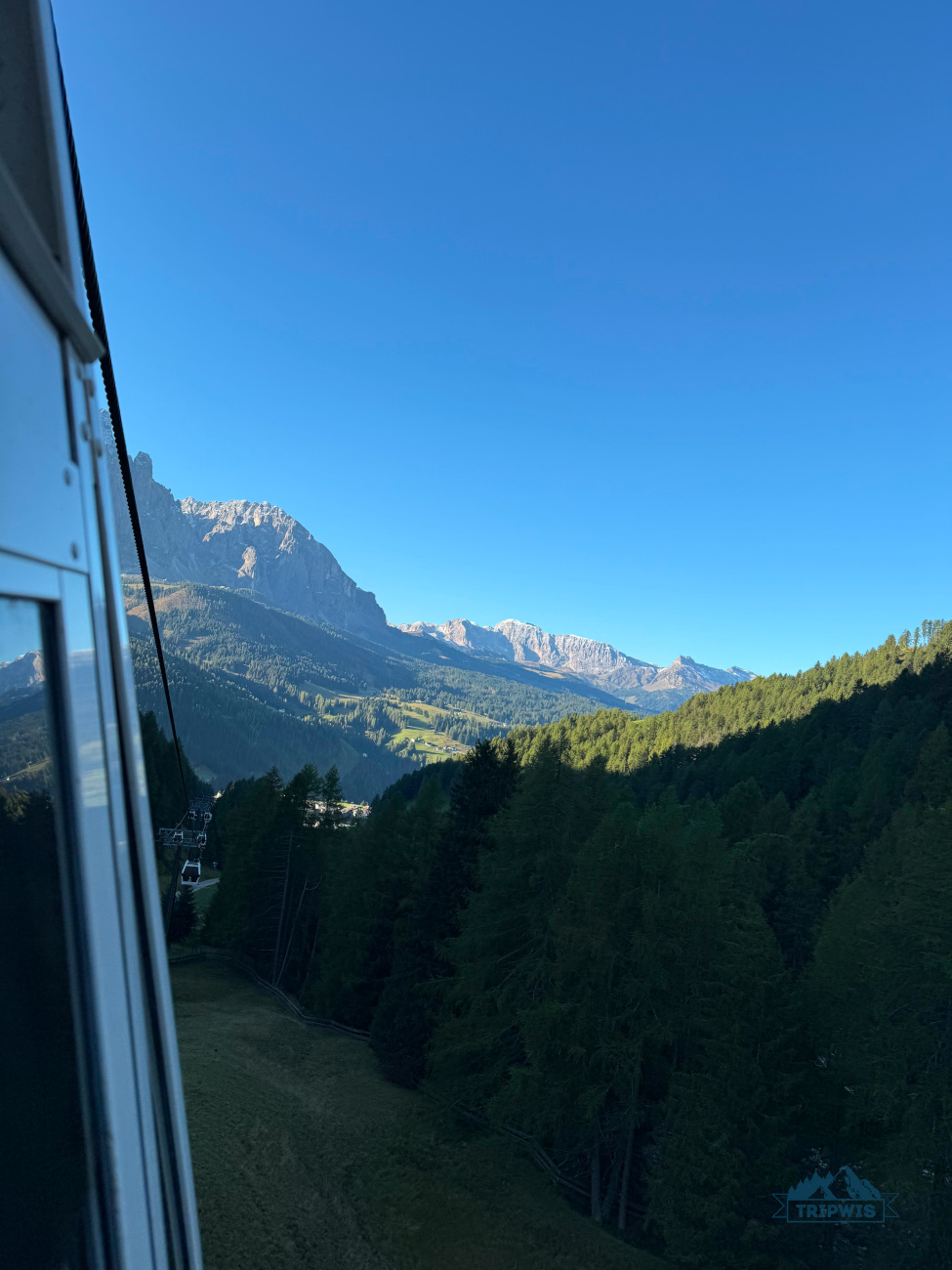 Col Raiser cable car view