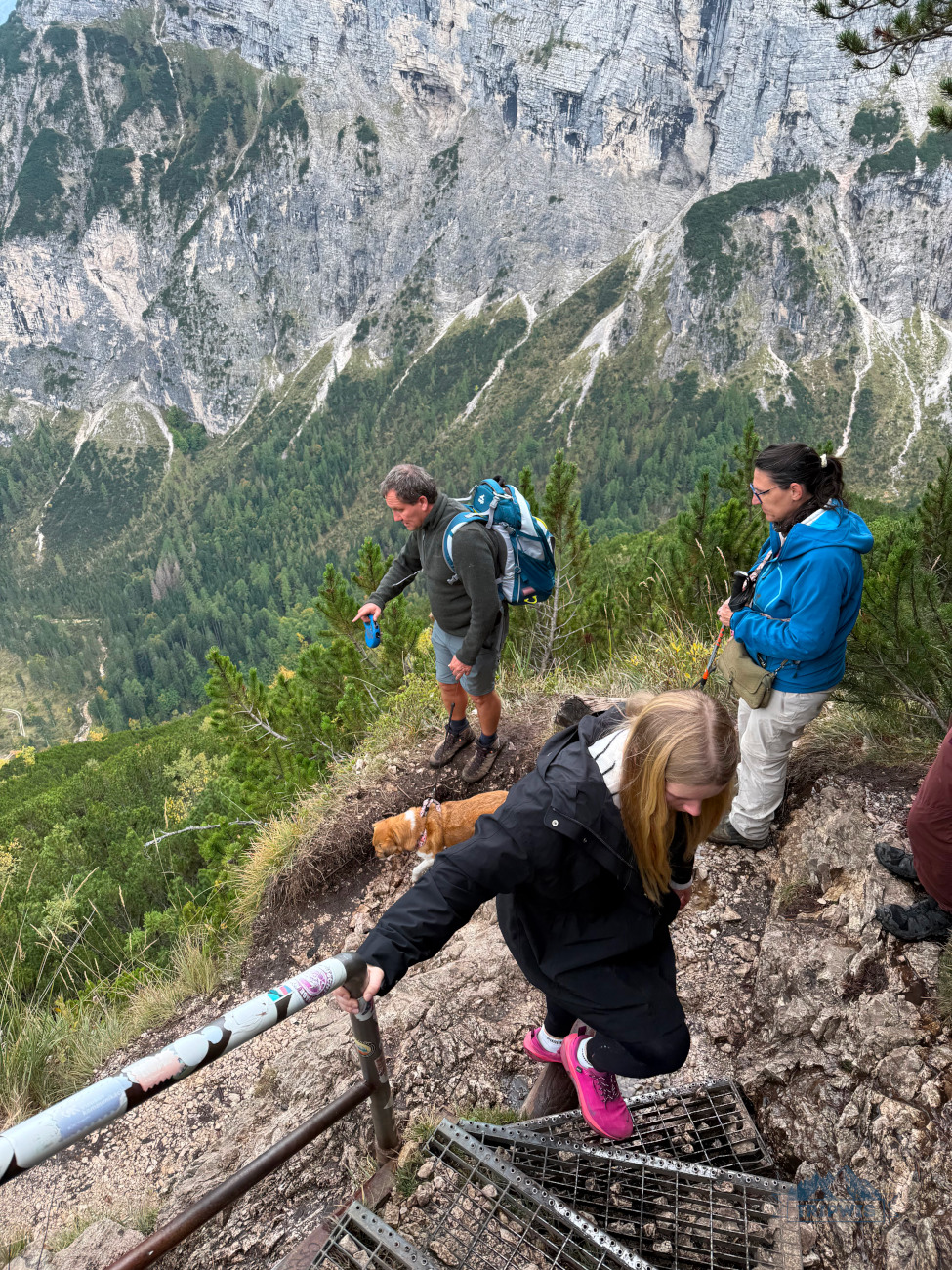 Sorapis Lake stairs