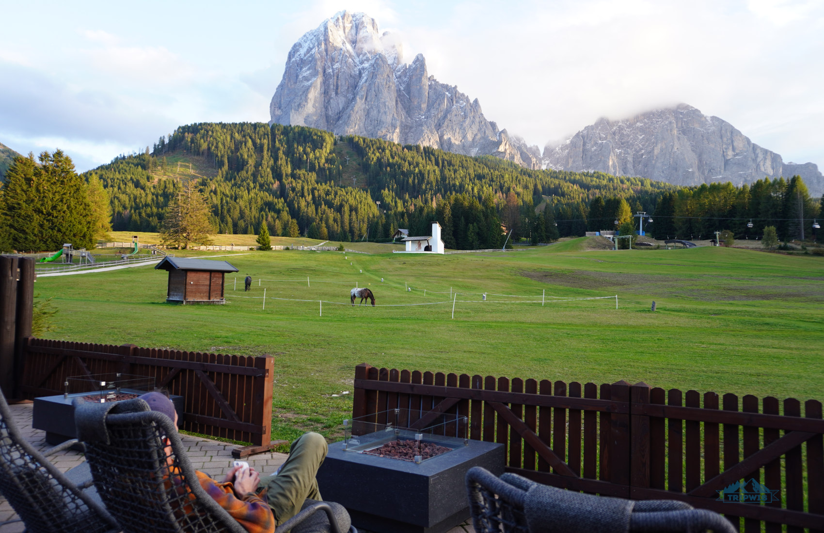 Monte Pana Dolomites view