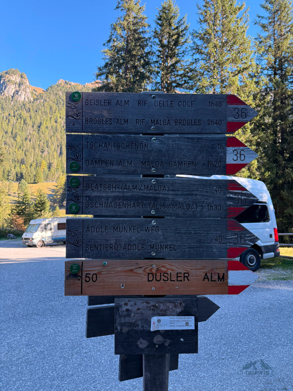 main trails in Adolf Munkel 2