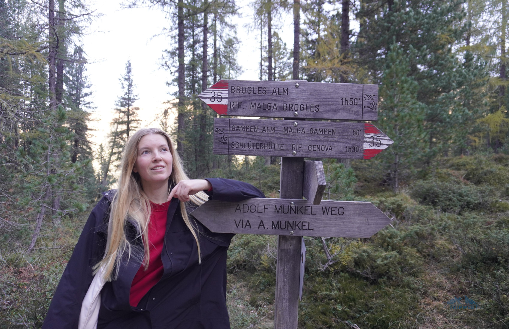 main trails in Adolf Munkel