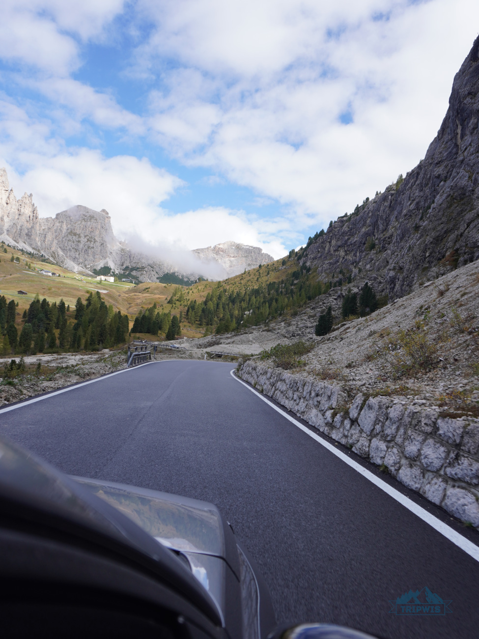 Driving in the Dolomites