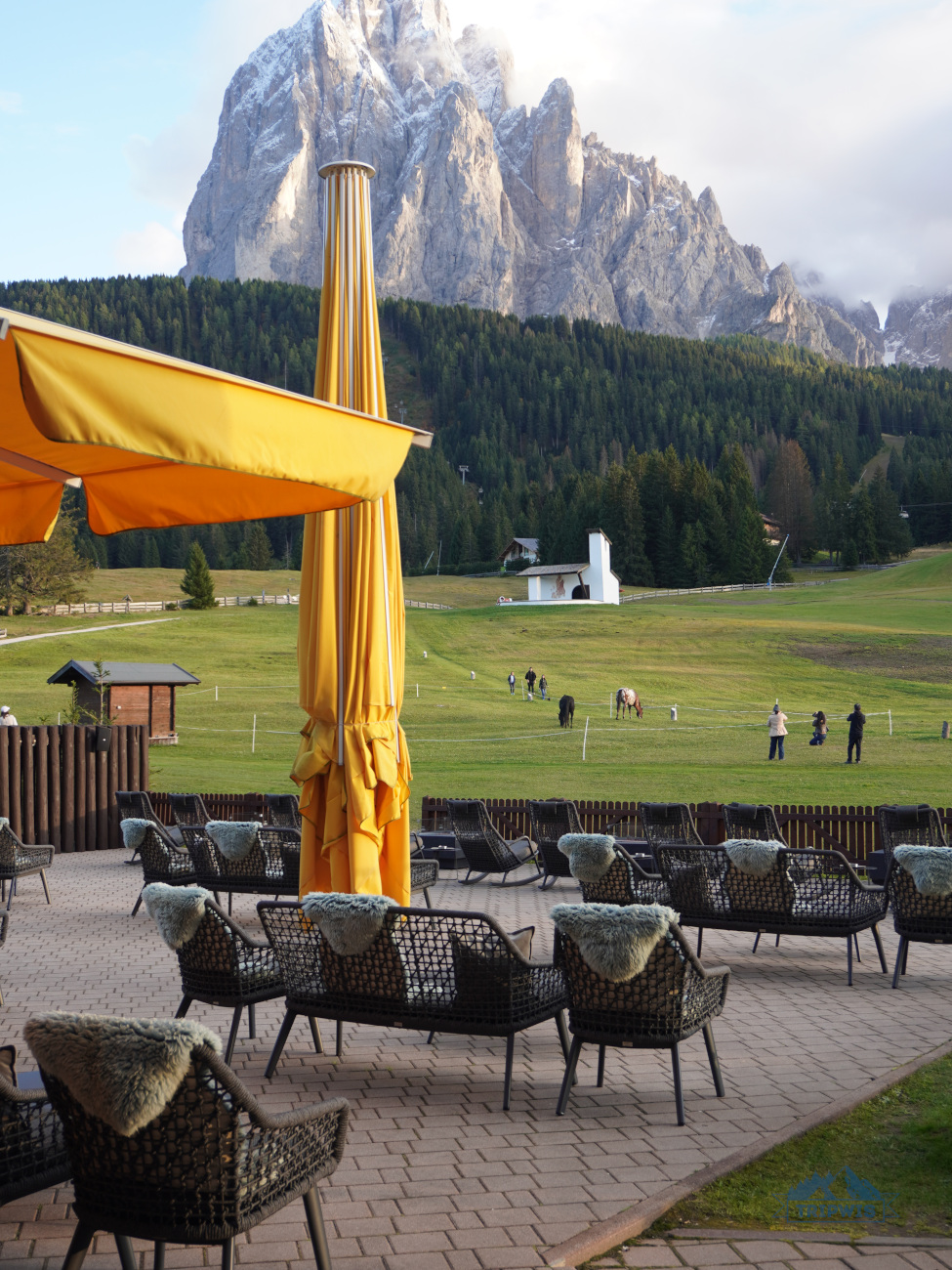 Monte Pana hotel view