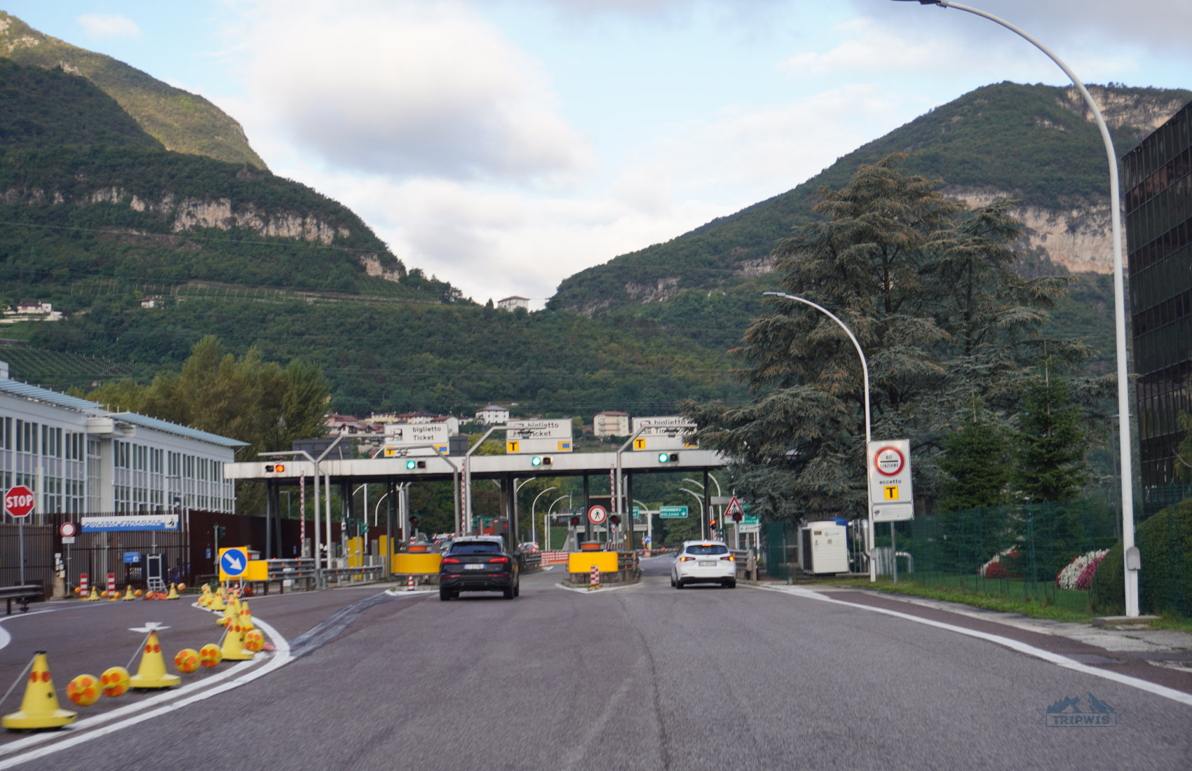 Toll road from Milan to the Dolomites