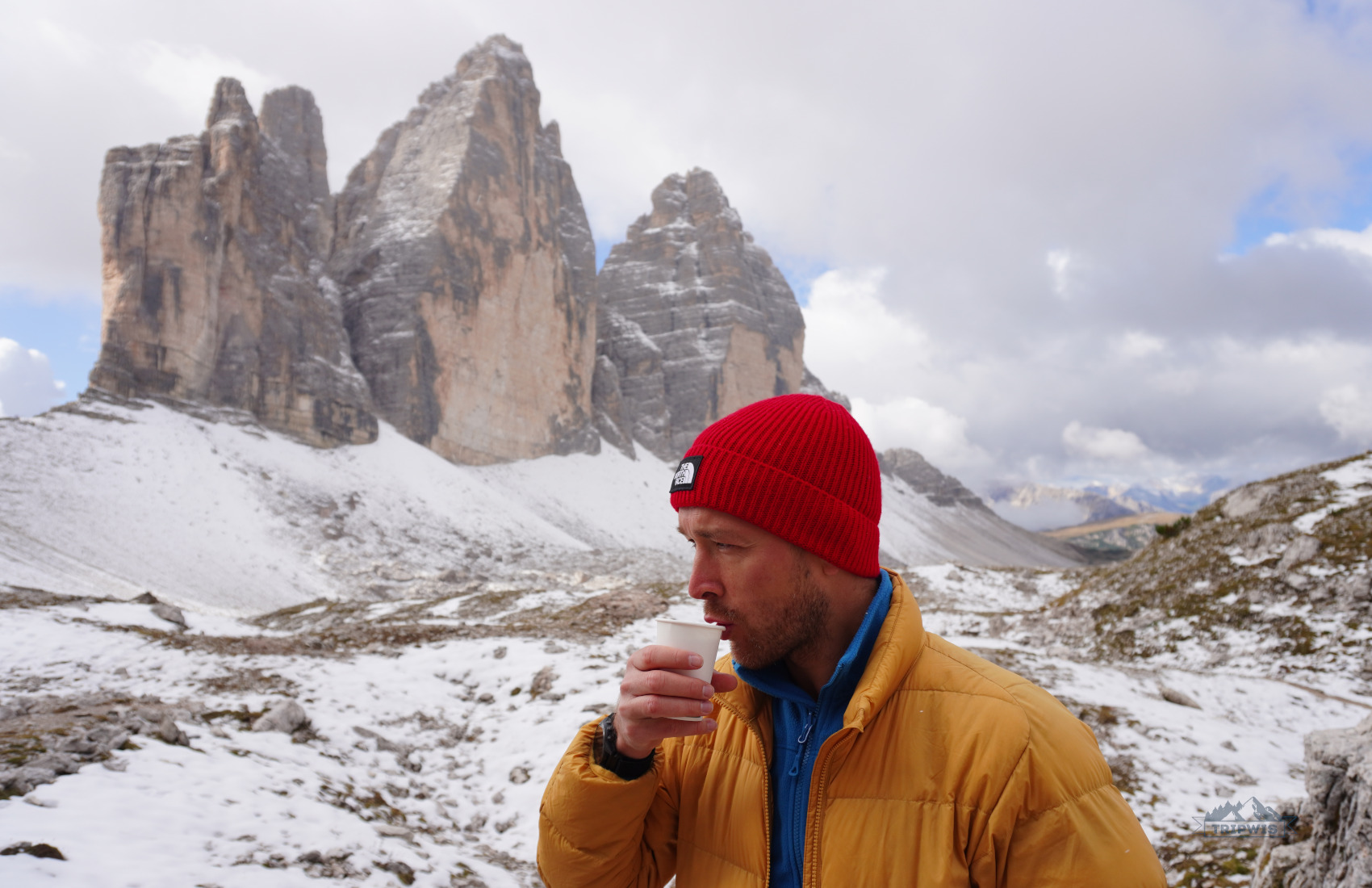 Tre Cime di Lavaredo and snow 2