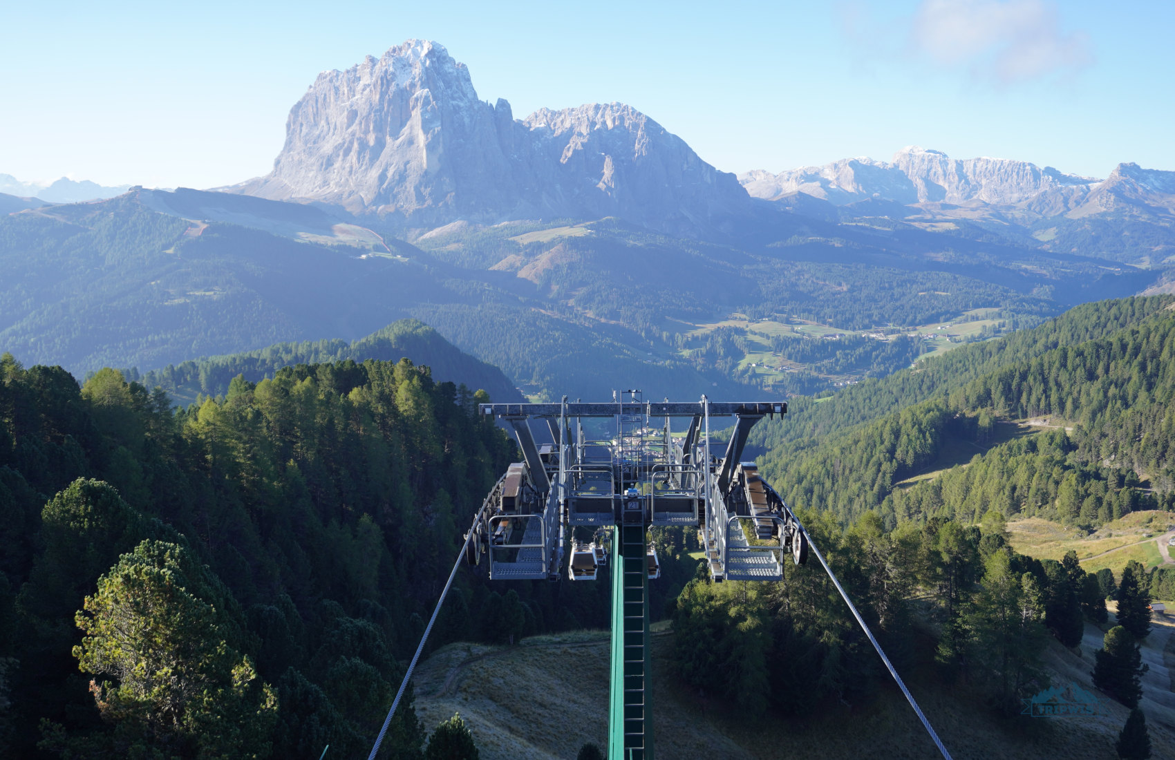 View from Seceda hike and Col Raiser cable car