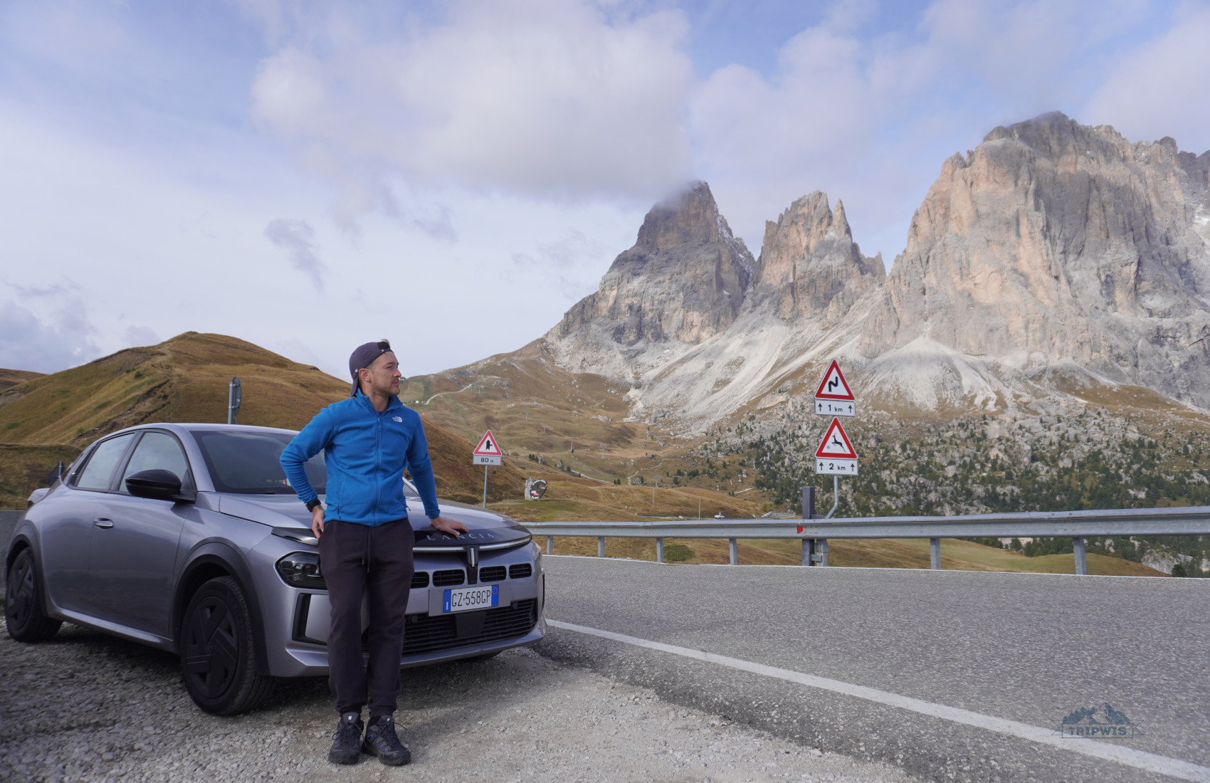 car in the Dolomites