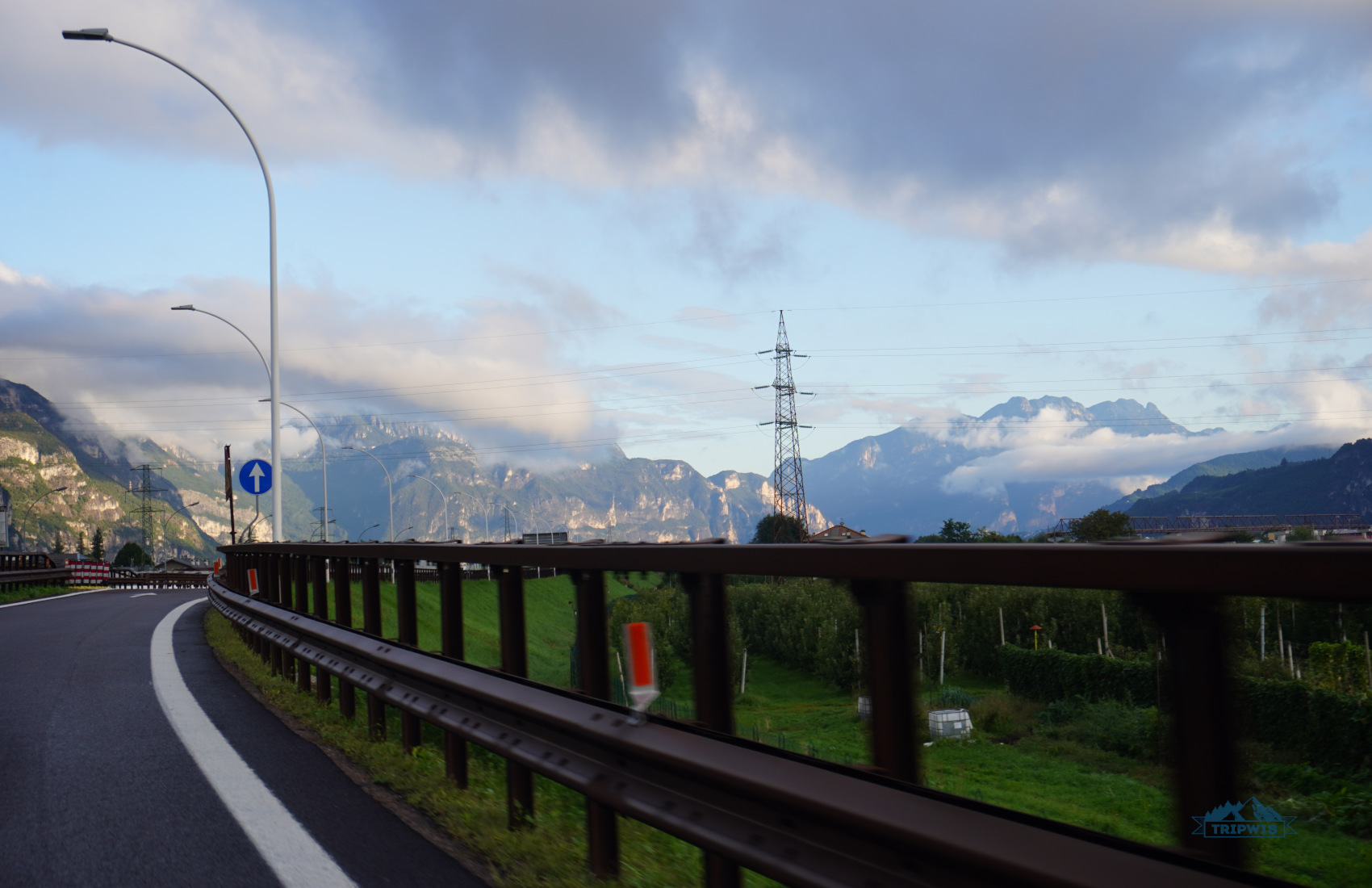 our drive from Milan to the Dolomites