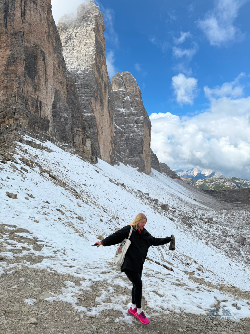 Tre Cime di Lavaredo snow