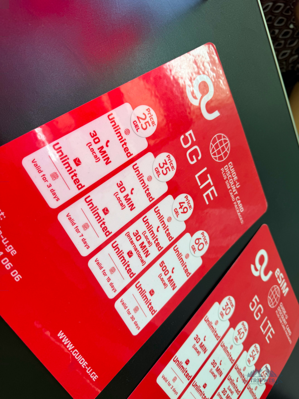Georgia SIM card price in the airport