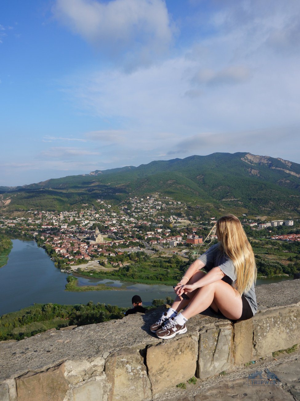 Jvari Monastery and view