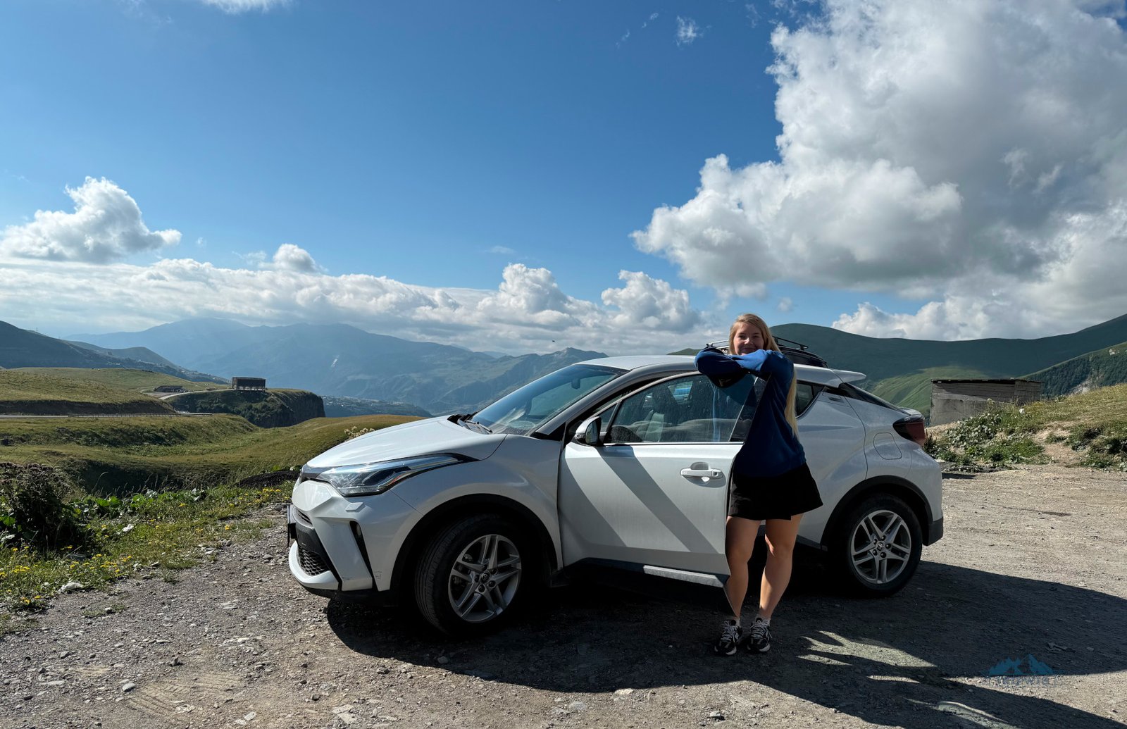 Our rental car in Georgia and trip from Tbilisi